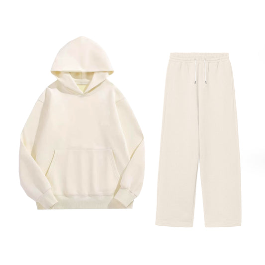 PLAIN CO-ORD SET WHITE