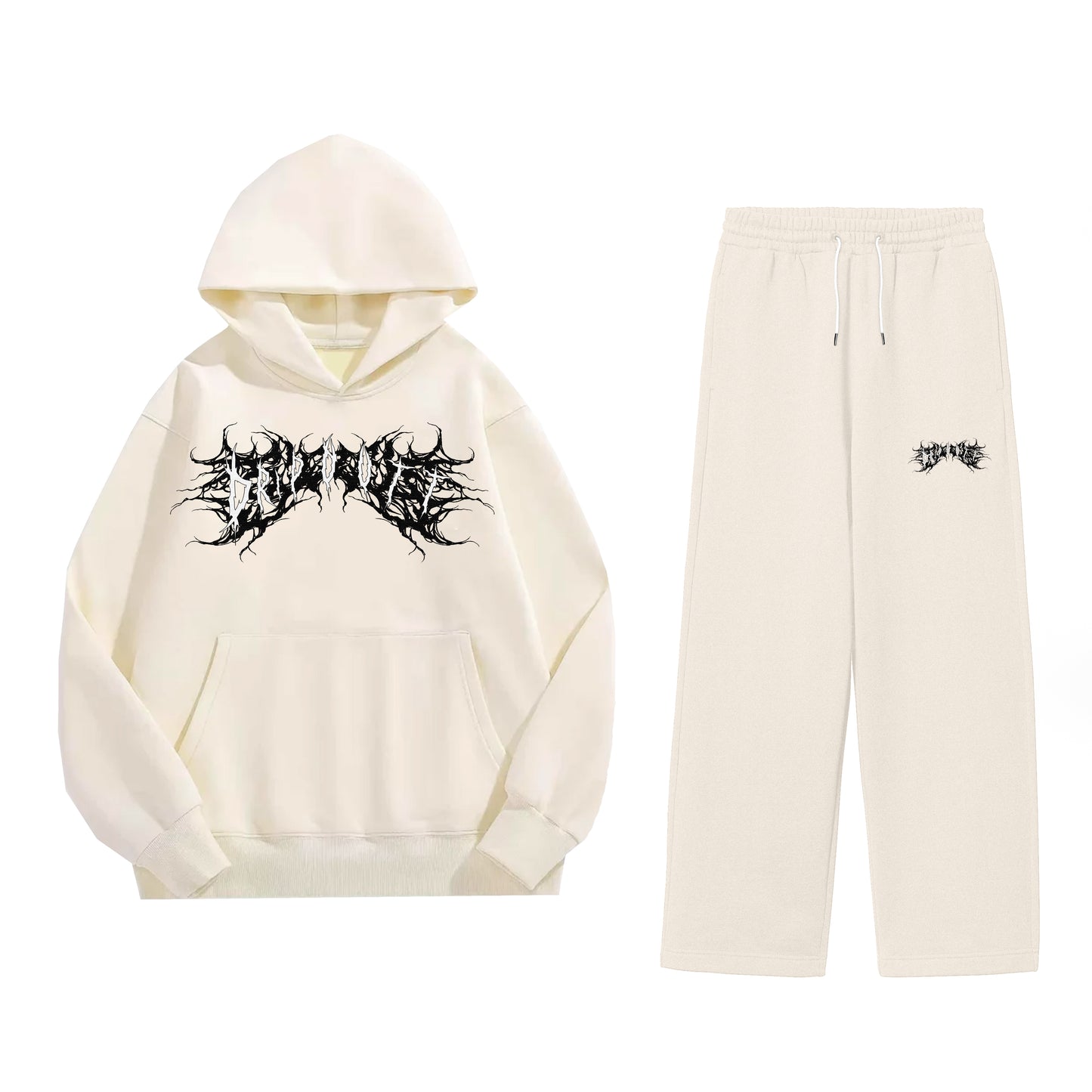 DRIPOUTT CO-ORD SET WHITE