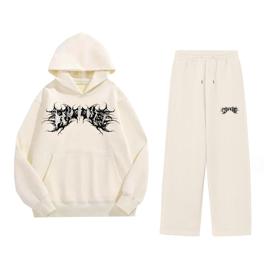 DRIPOUTT CO-ORD SET WHITE