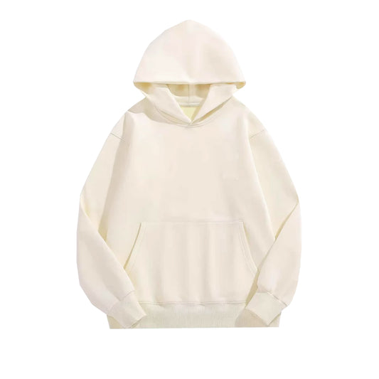 Basic Cream White Oversized Hoodie